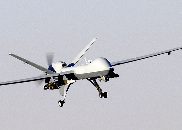  Un MQ-9 Reaper, un UAV con capacidad de ataque con misiles. 